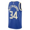 NBA Mænd Trøje Milwaukee Bucks Giannis Antetokounmpo 2024-25 Nike City Edition Blå Swingman
